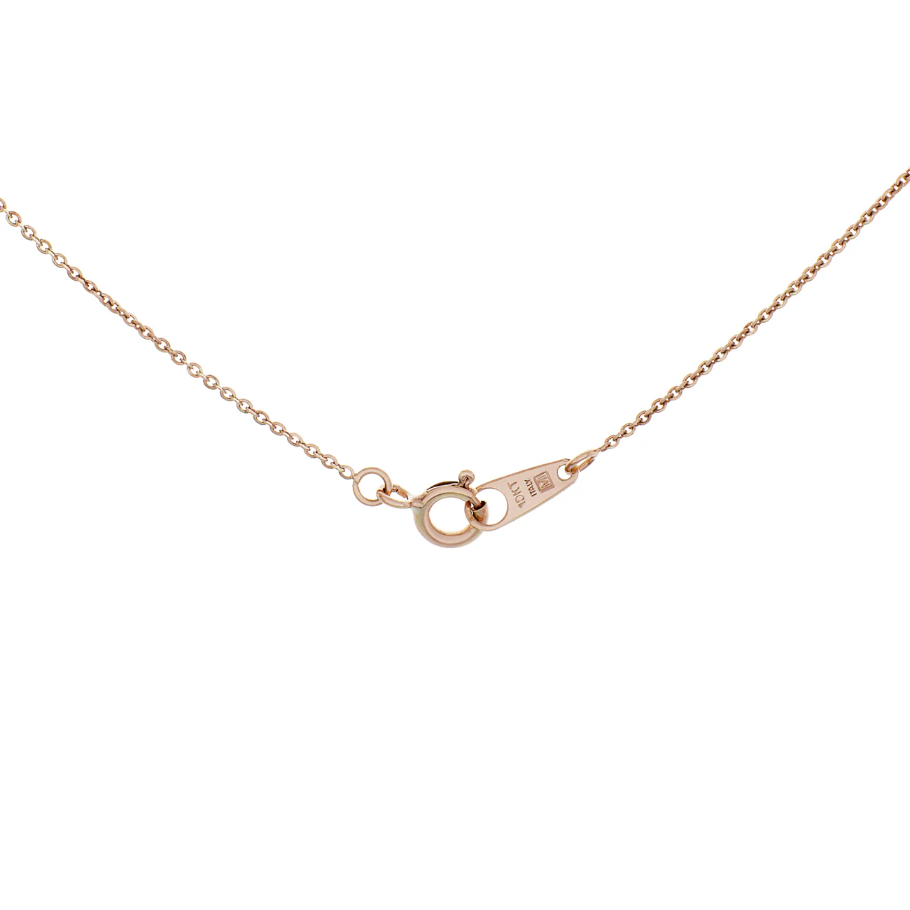 10K Rose Gold Octagon Bar Pendant - Image 3