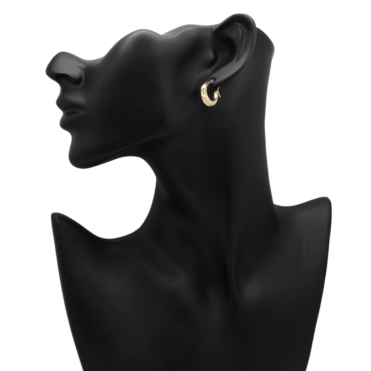 10K Yelllow Gold Hoop Earrings - Image 3
