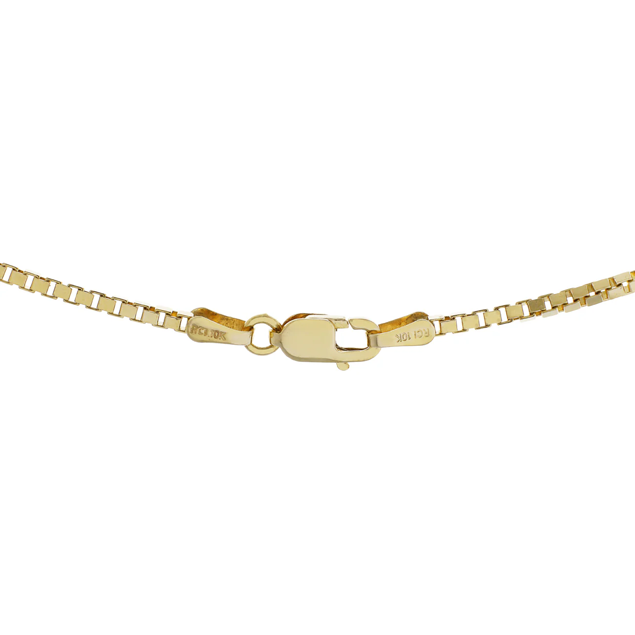 10k Yellow Gold Box Chain - Image 2