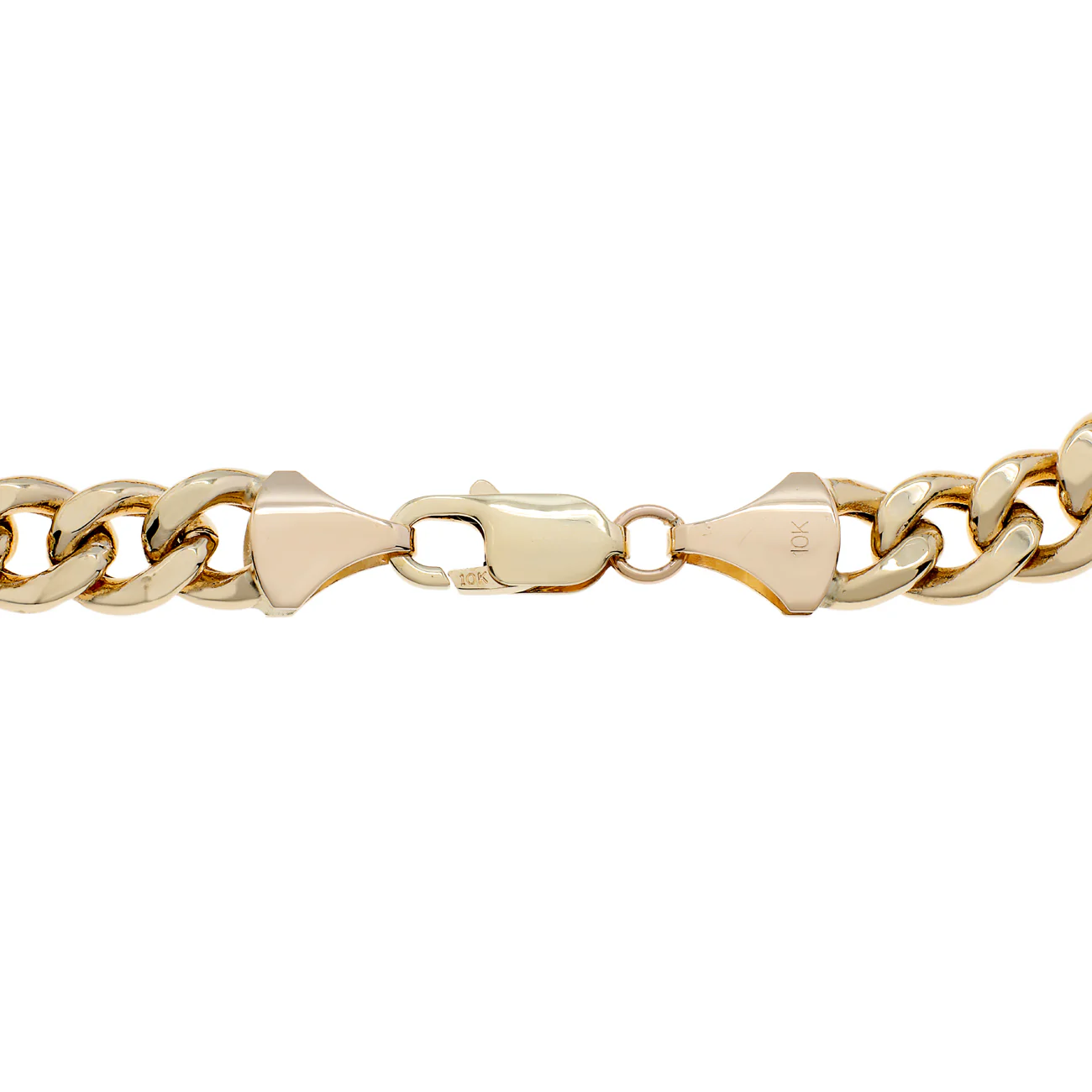 10K Yellow Gold Curb Link Bracelet - Image 2