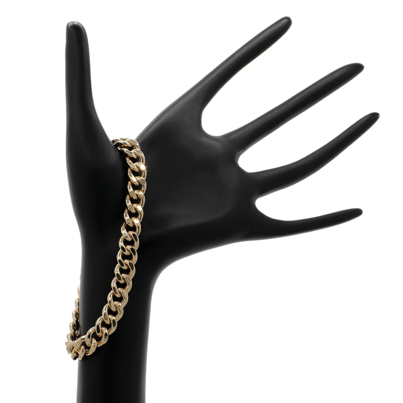 10K Yellow Gold Curb Link Bracelet - Image 3