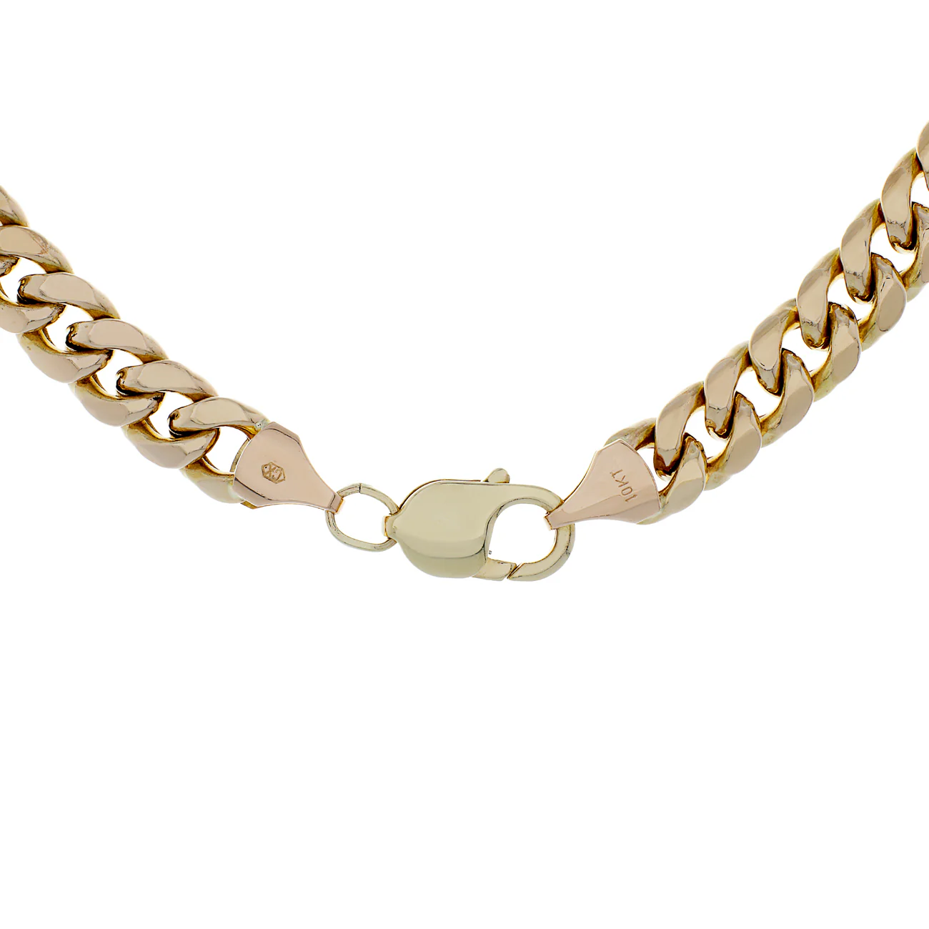 10K Yellow Gold Curb Link Chain - Image 2