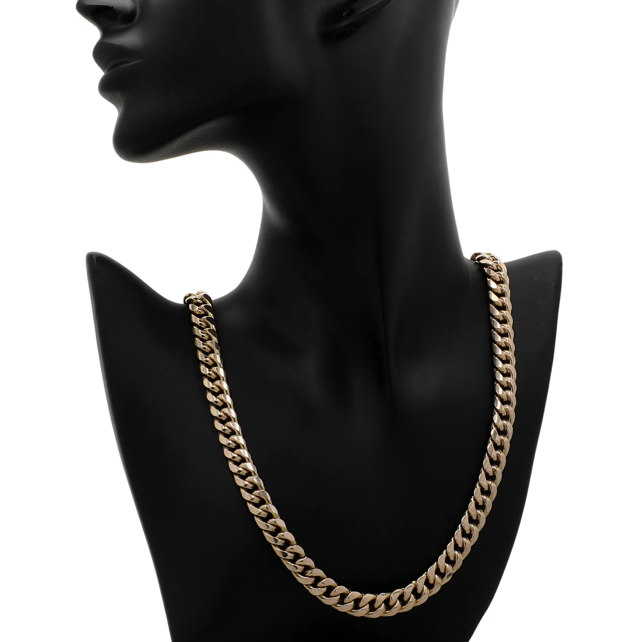 10K Yellow Gold Curb Link Chain - Image 3