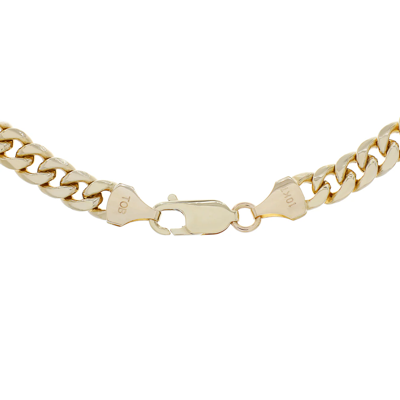 10K Yellow Gold Curb Link Chain - Image 2