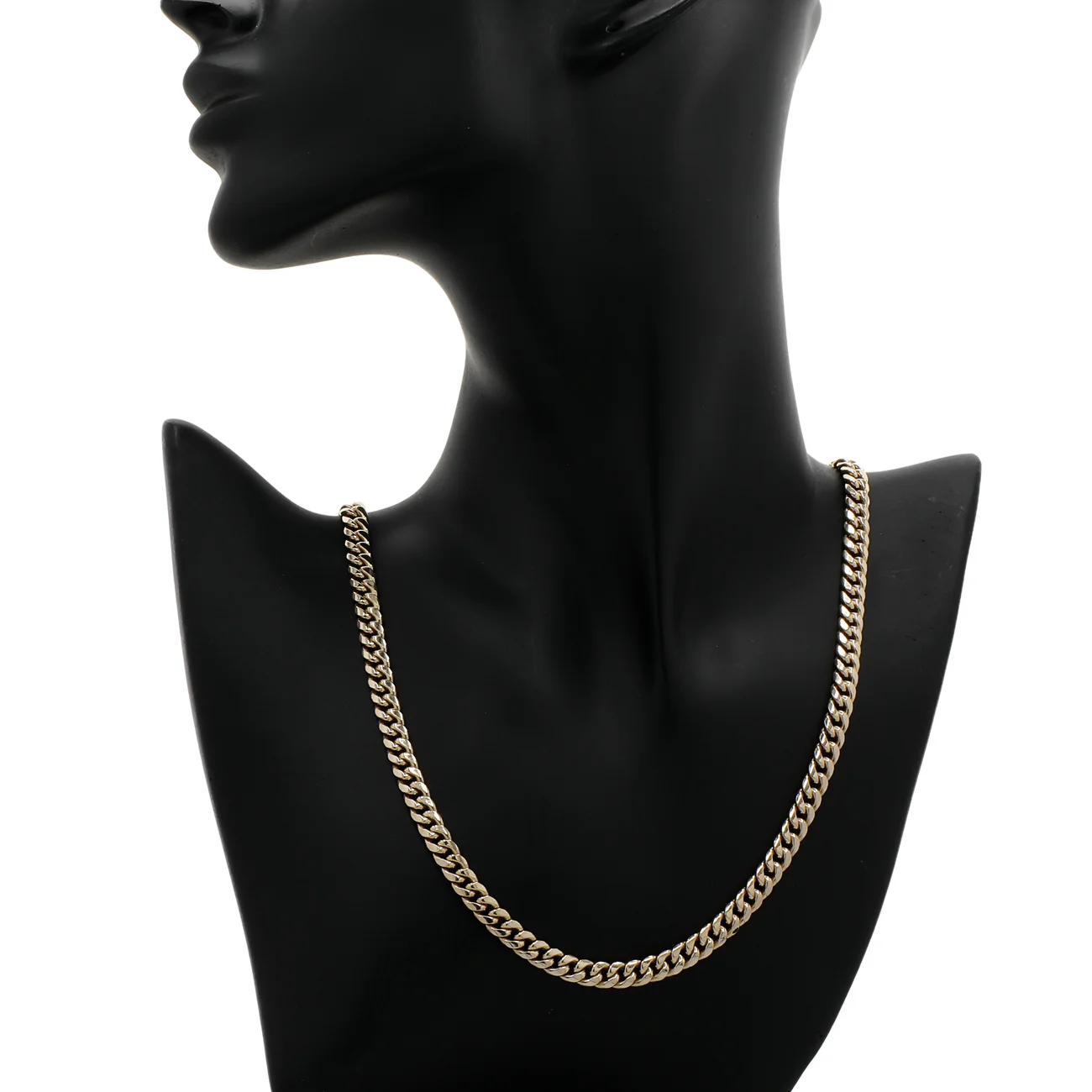 10K Yellow Gold Curb Link Chain - Image 3