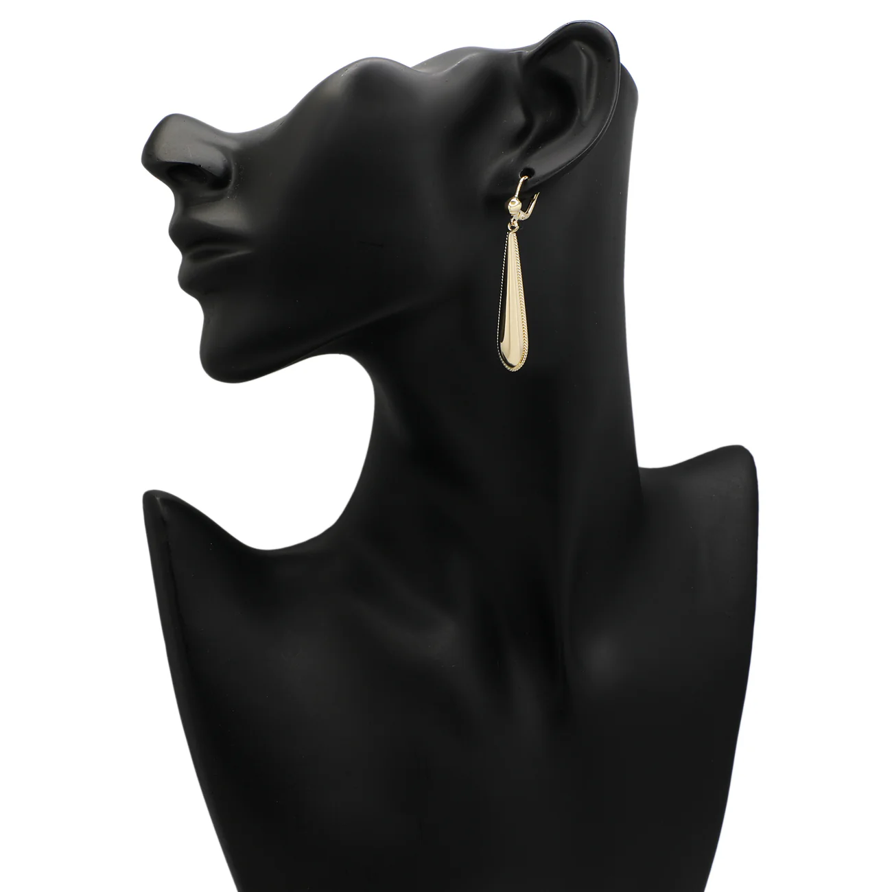 10K Yellow Gold Drop Earrings - Image 3
