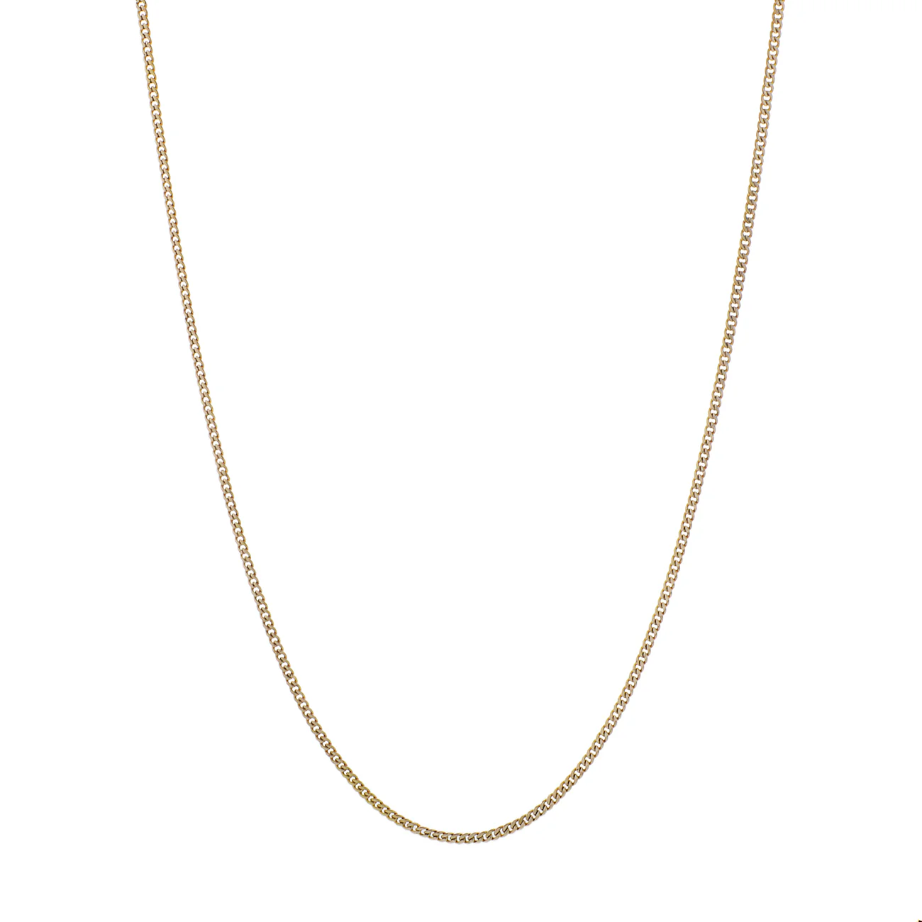 10K Yellow Gold Italian Curb Chain