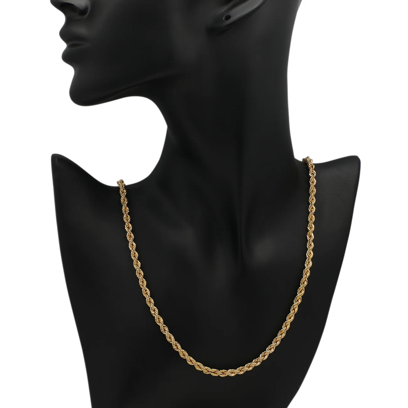 10K Yellow Gold Rope Chain - Image 3
