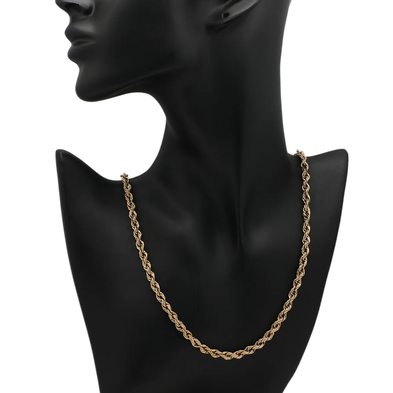 10K Yellow Gold Rope Chain - Image 3