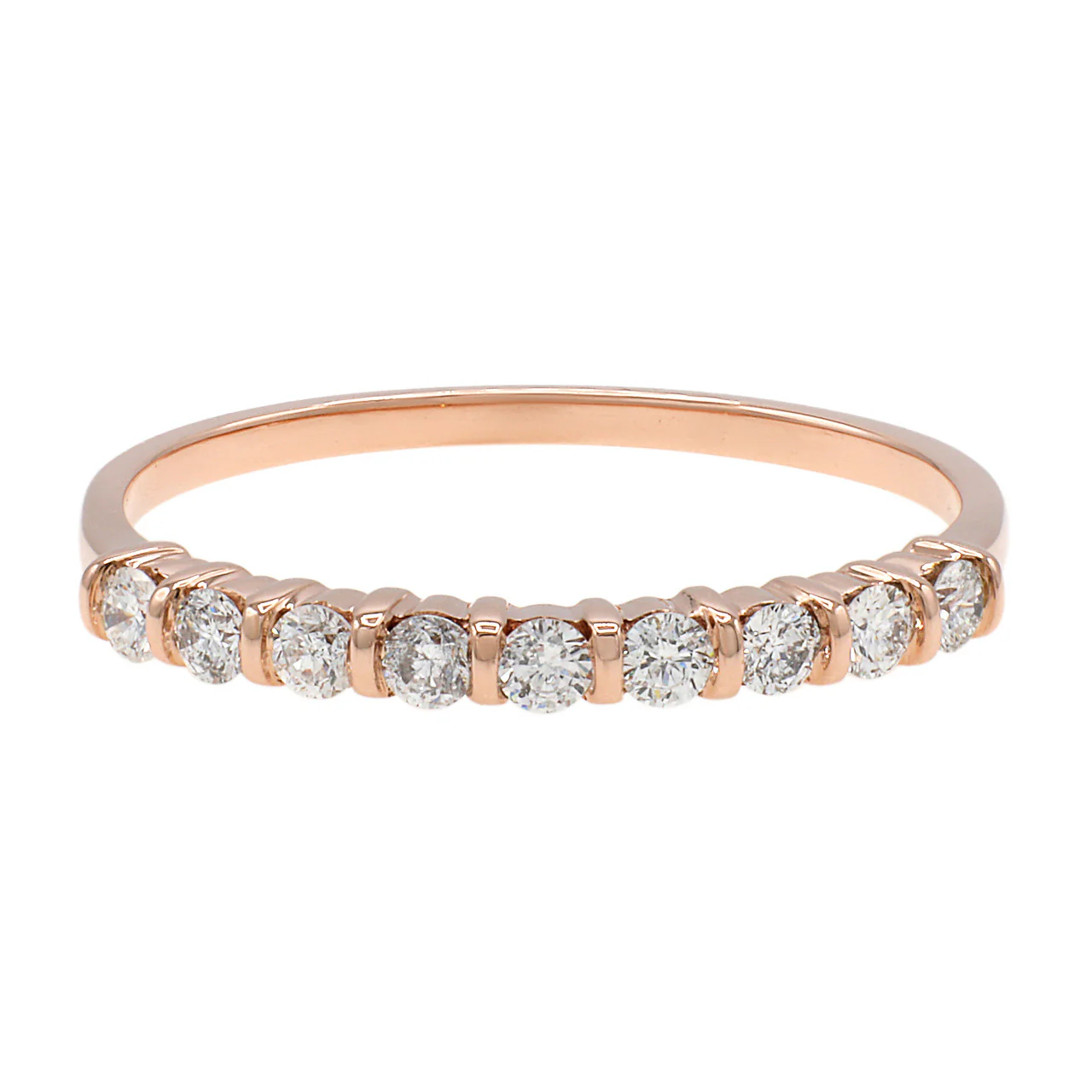14K Tri Color Diamond Ring Set - Image 2