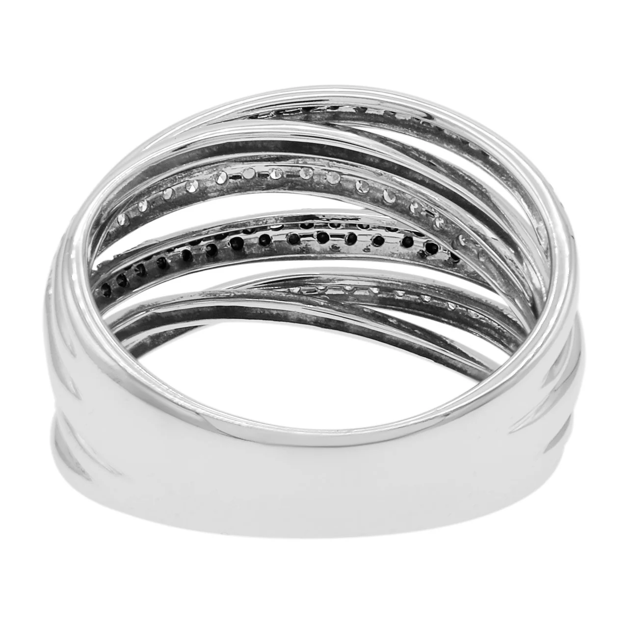 14K White Gold 0.45 Carat Black Diamond Ring - Image 3