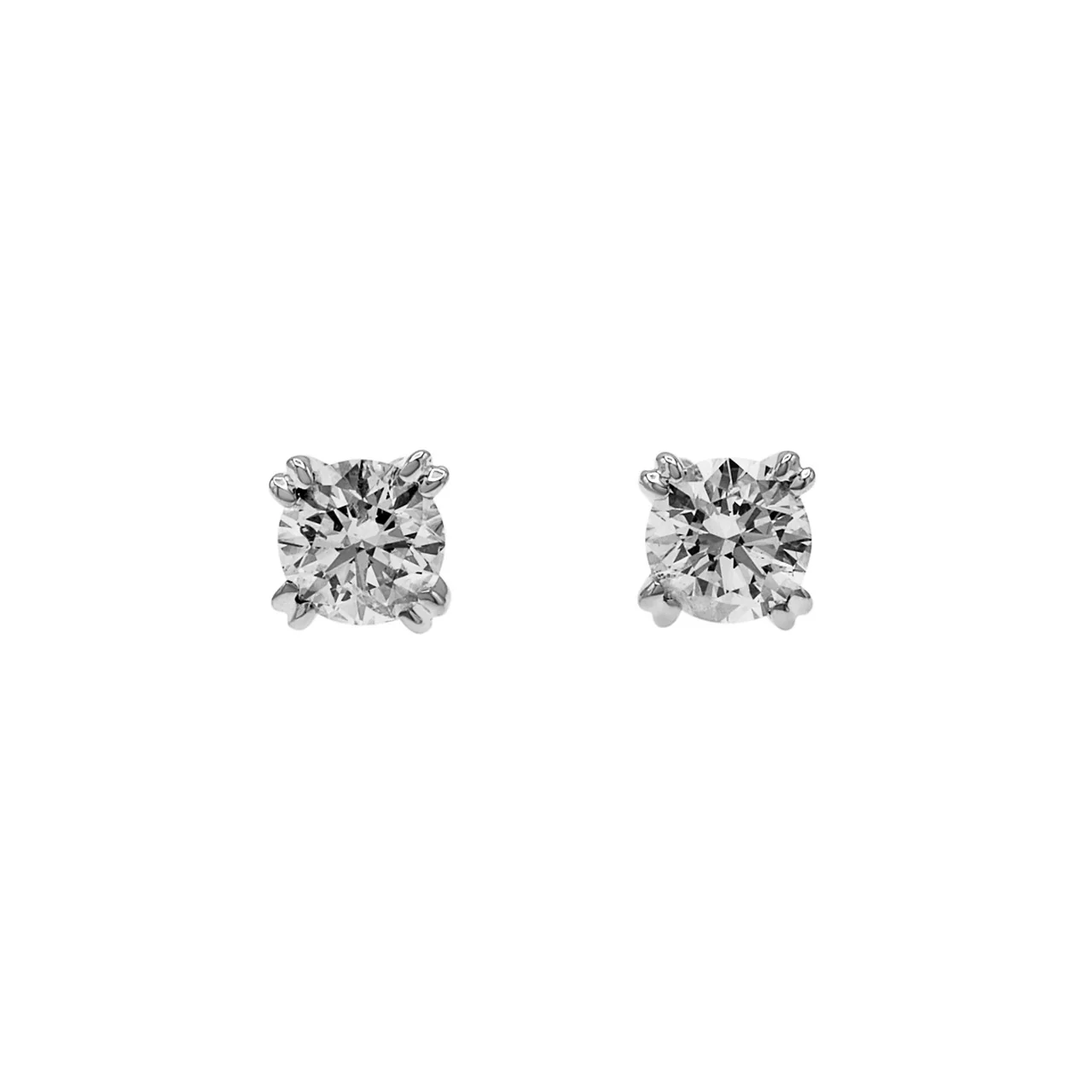14k White Gold 0.50 Carat Diamond Studs