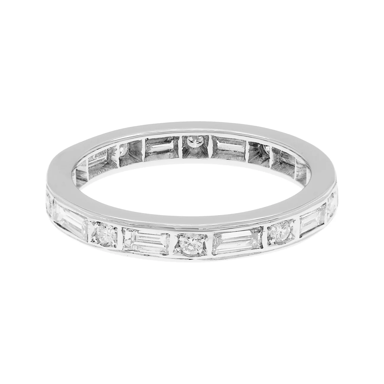 14K White Gold 1.30 Carat Diamond Eternity Ring - Image 2