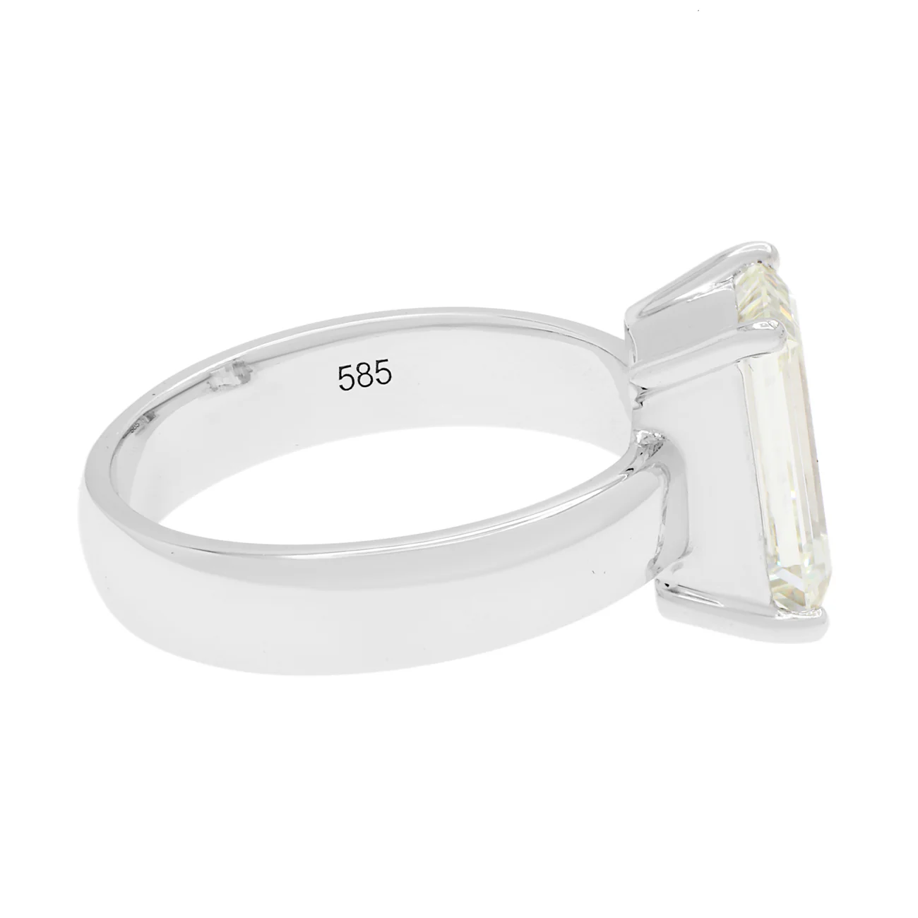 14K Solid Yellow Gold 1.11ct Diamond Solitaire Ring - Image 2