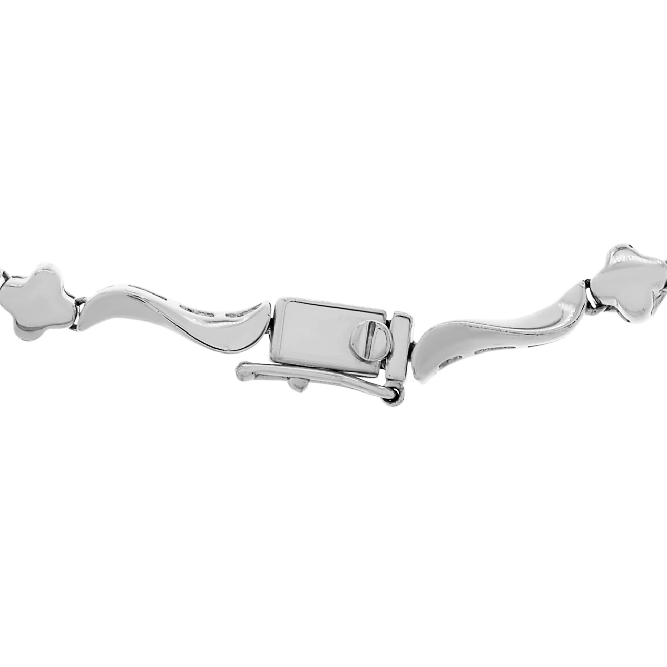 14K White Gold Jadeite Lavaliere Necklace - Image 3