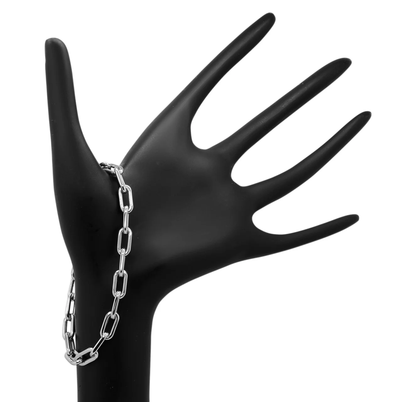 14K White Gold Link  Bracelet - Image 3