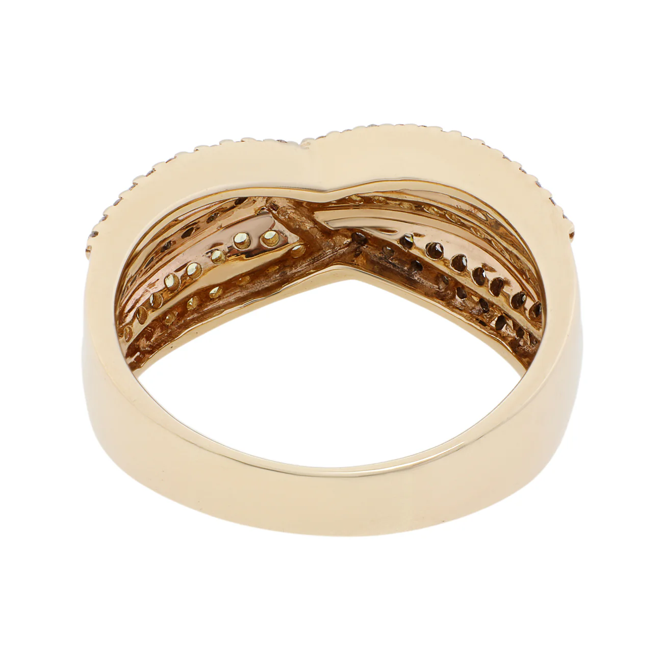14K Yellow Gold 1.17 Carat Fancy Yellow & Brown Diamonds - Image 2