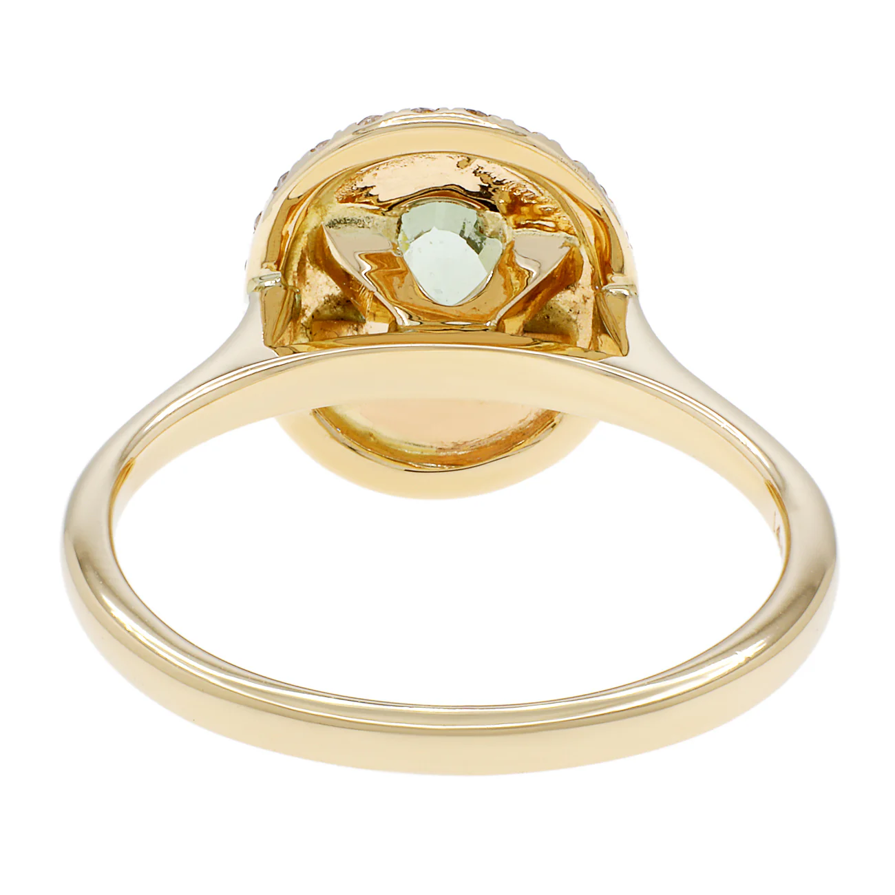 14K Yellow Gold 2.63 Carat Green Sapphire Ring - Image 3