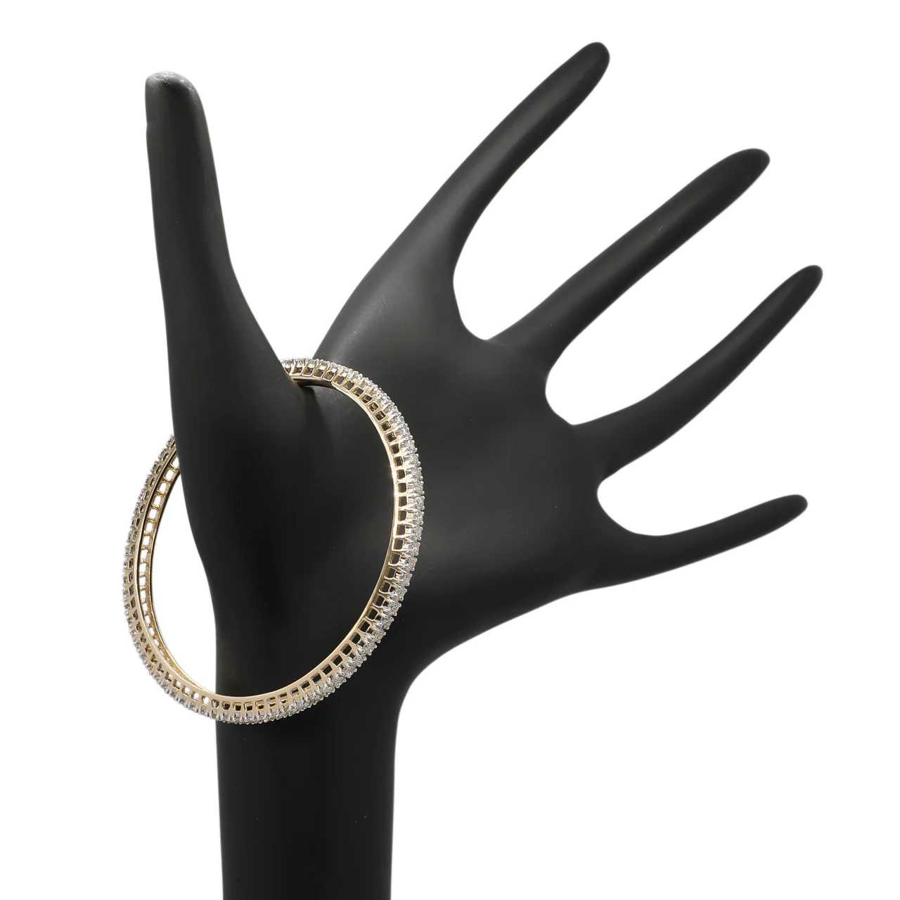 14K Yellow Gold 5.14 Carat Diamond Bangle - Image 2
