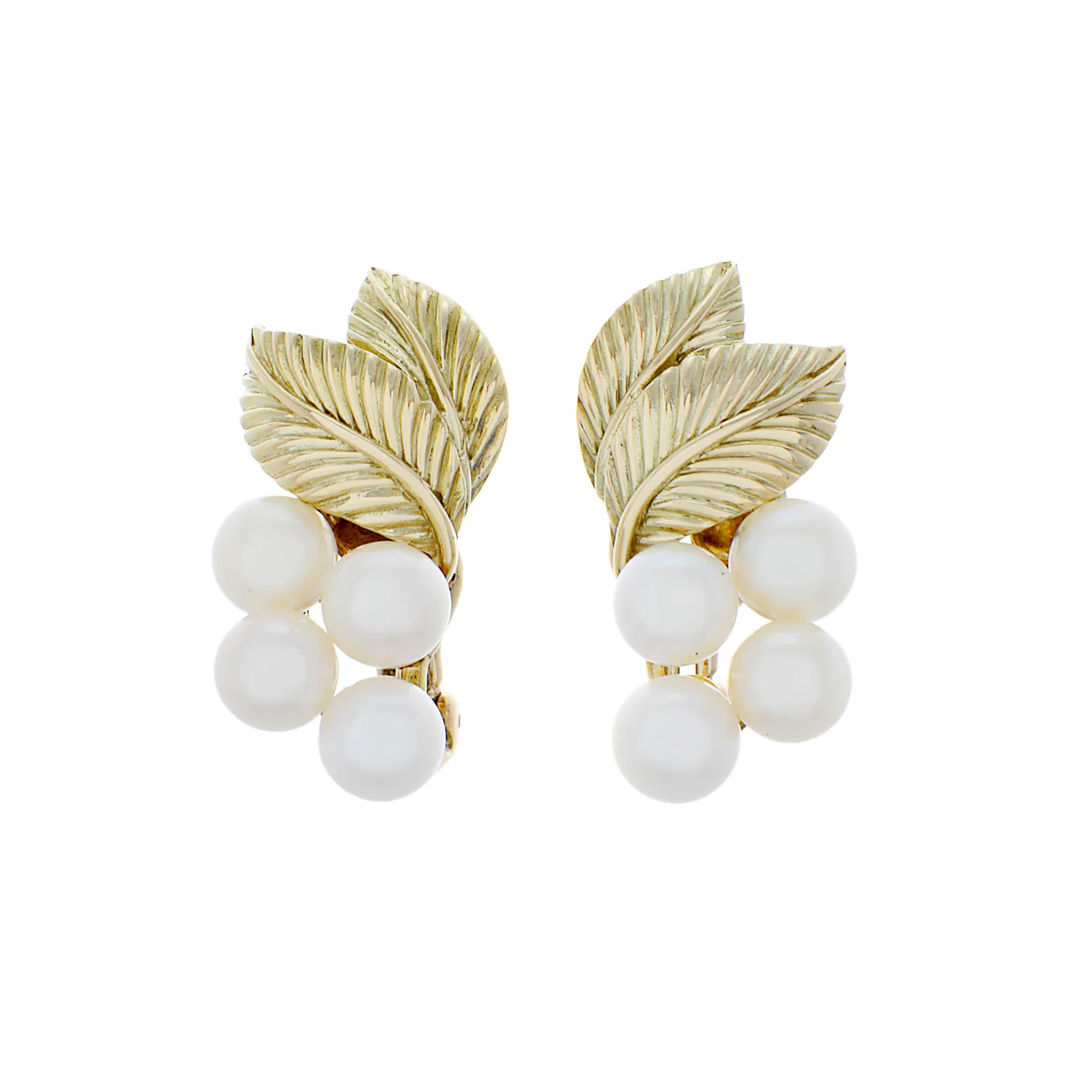 14K Yellow Gold Akoya Pearl Clip-On Earrings