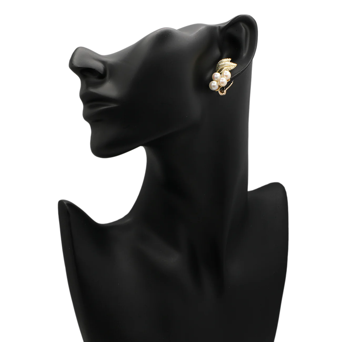 14K Yellow Gold Akoya Pearl Clip-On Earrings - Image 3