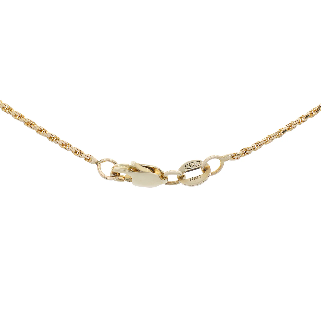 14K Yellow Gold Cabochon Coral Pendant - Image 3