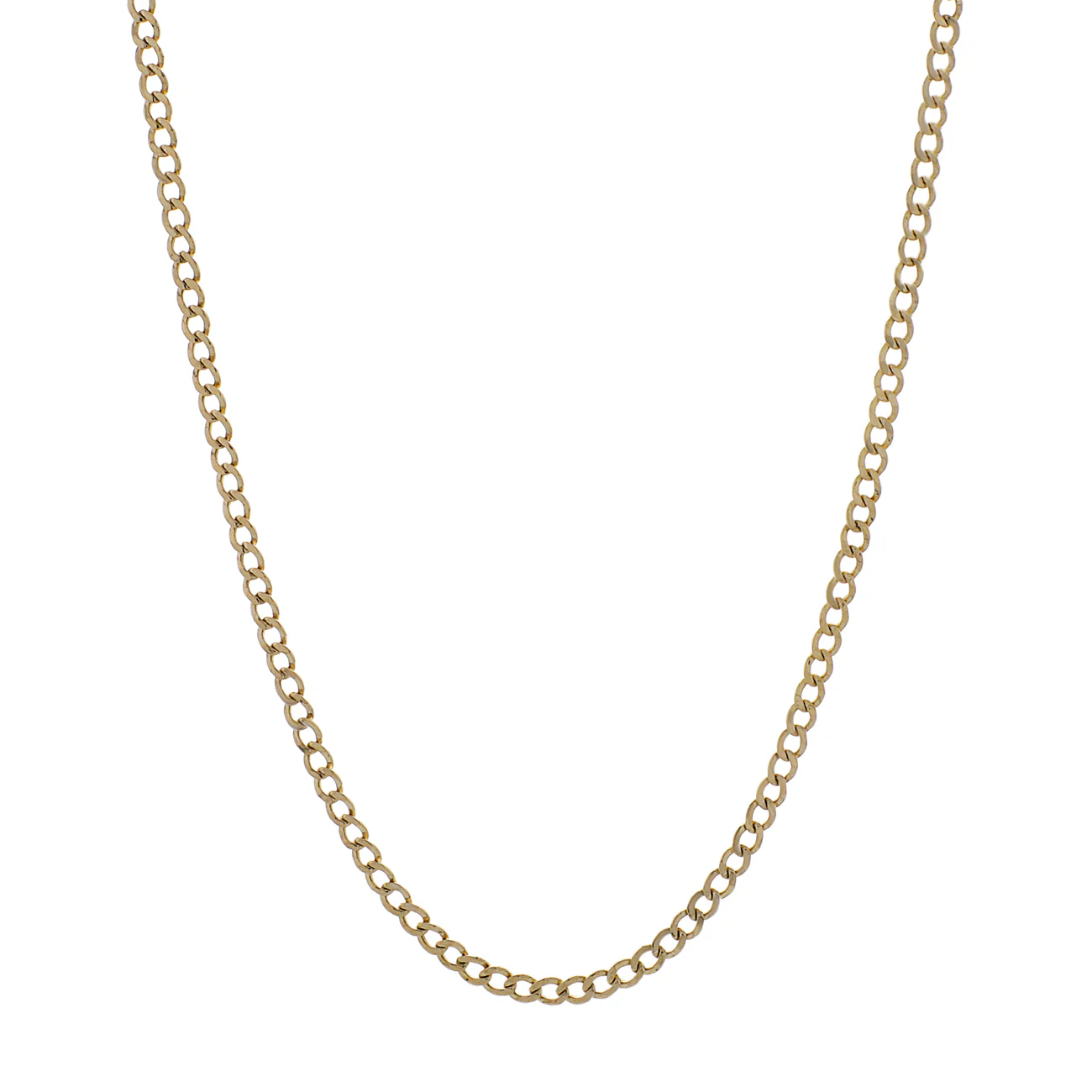 14k Yellow Gold Curb Link Chain
