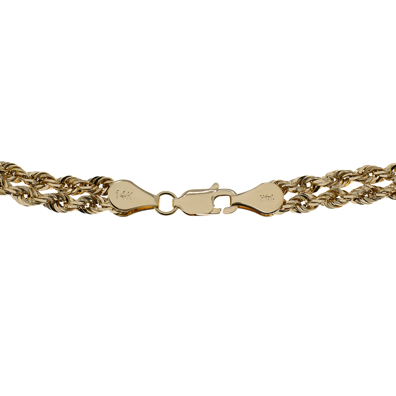 14K Yellow Gold Double Rope Bracelet - Image 2