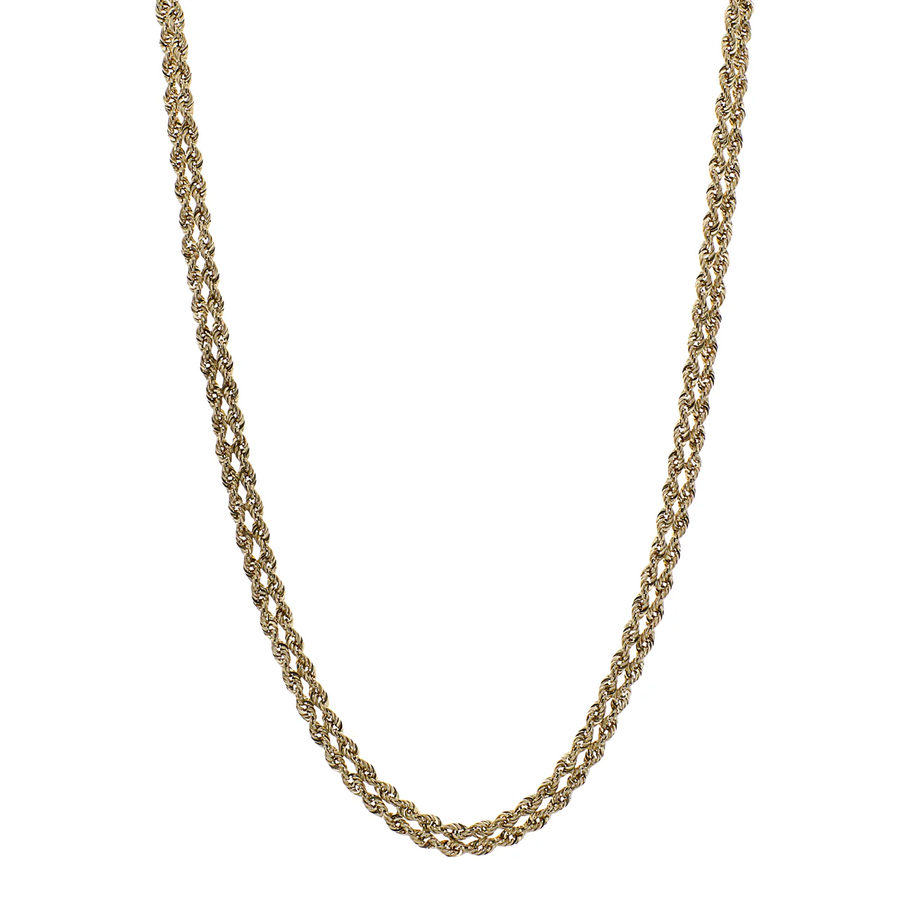 14K Yellow Gold Double Rope Chain
