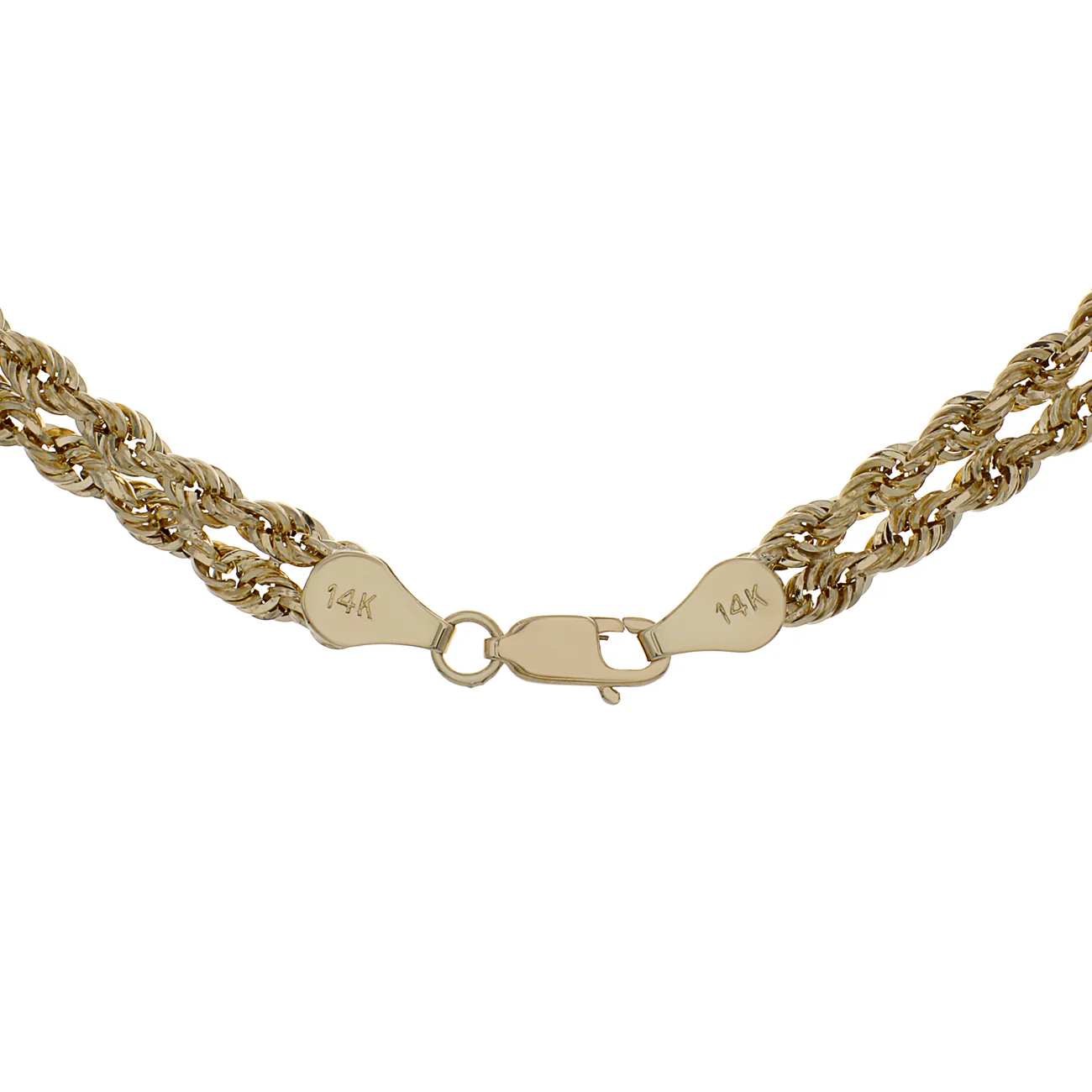 14K Yellow Gold Double Rope Chain - Image 2