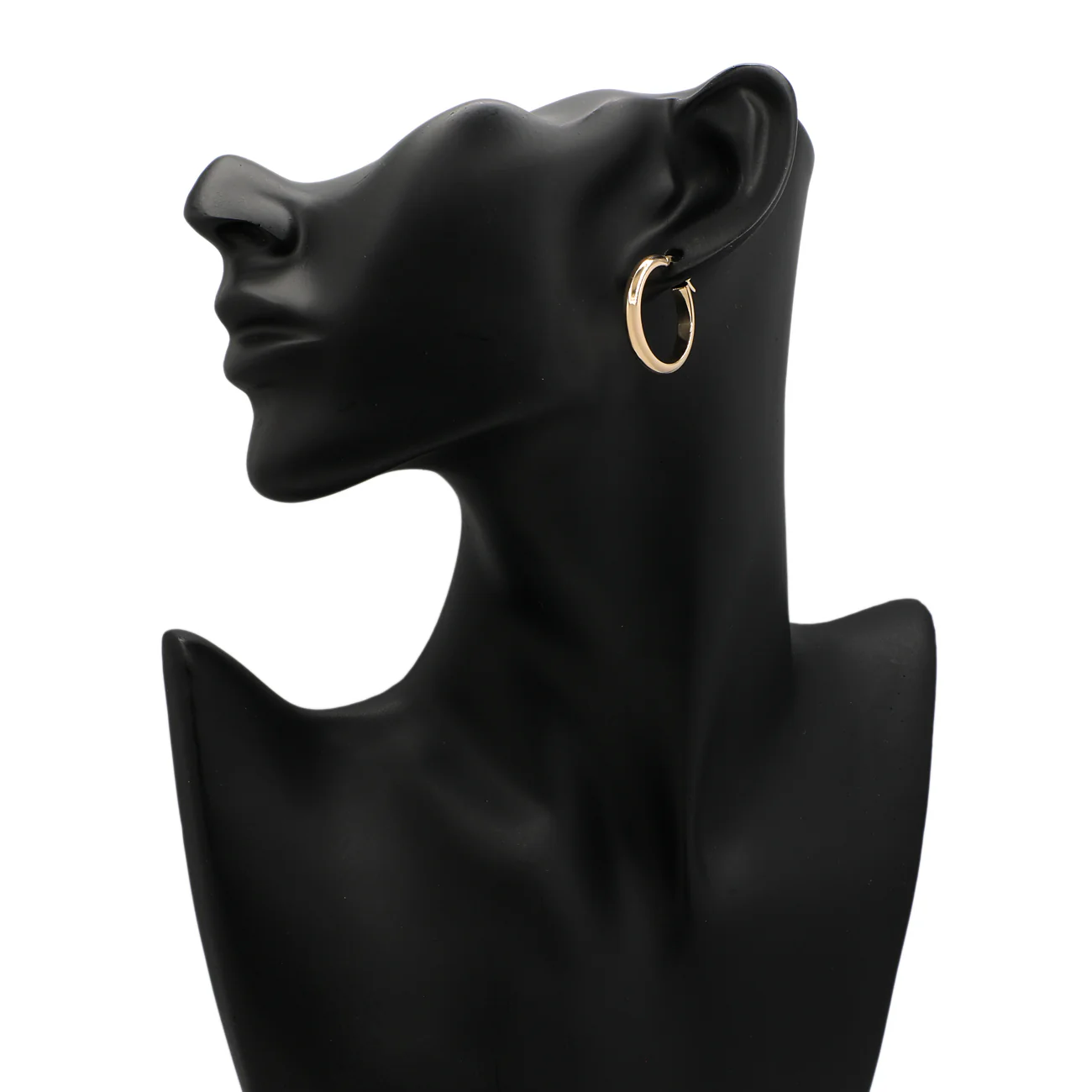 14K Yellow Gold Hoop Earrings - Image 3