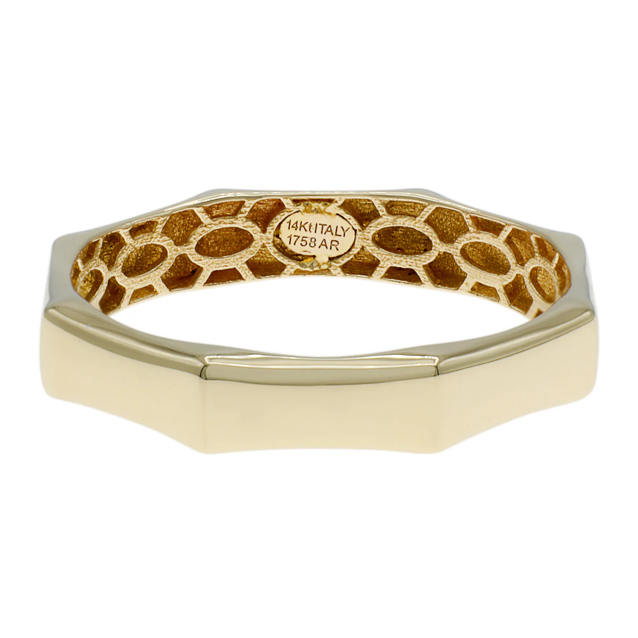 14K Yellow Gold Octogonal Ring