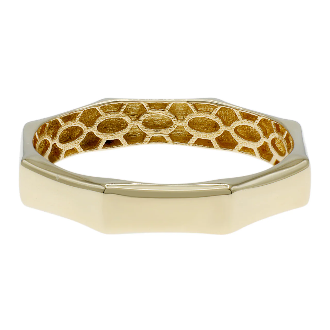 14K Yellow Gold Octogonal Ring - Image 2