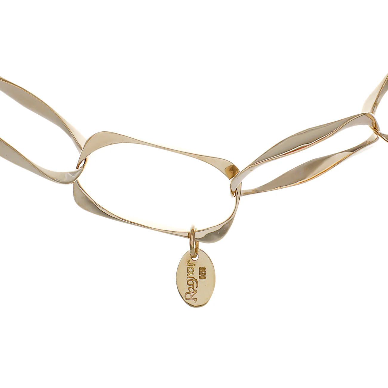 14K Yellow Gold Oversize Link Chain - Image 2