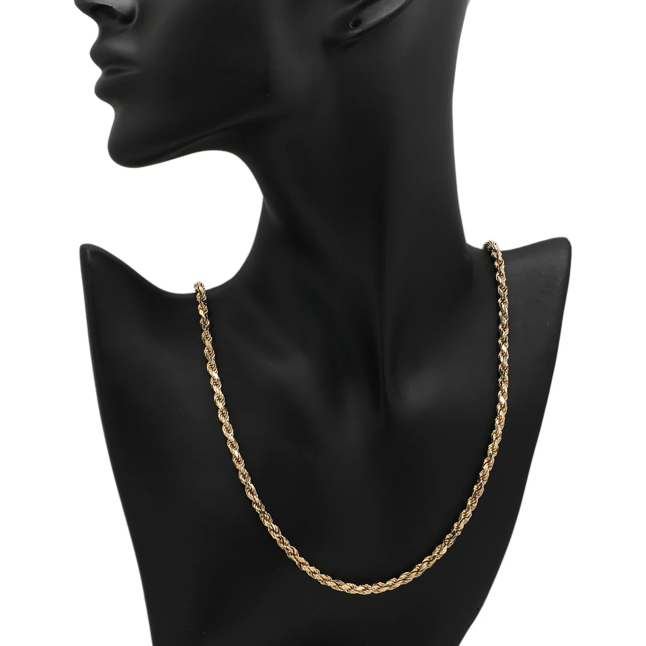 14K Yellow Gold Rope Chain - Image 3