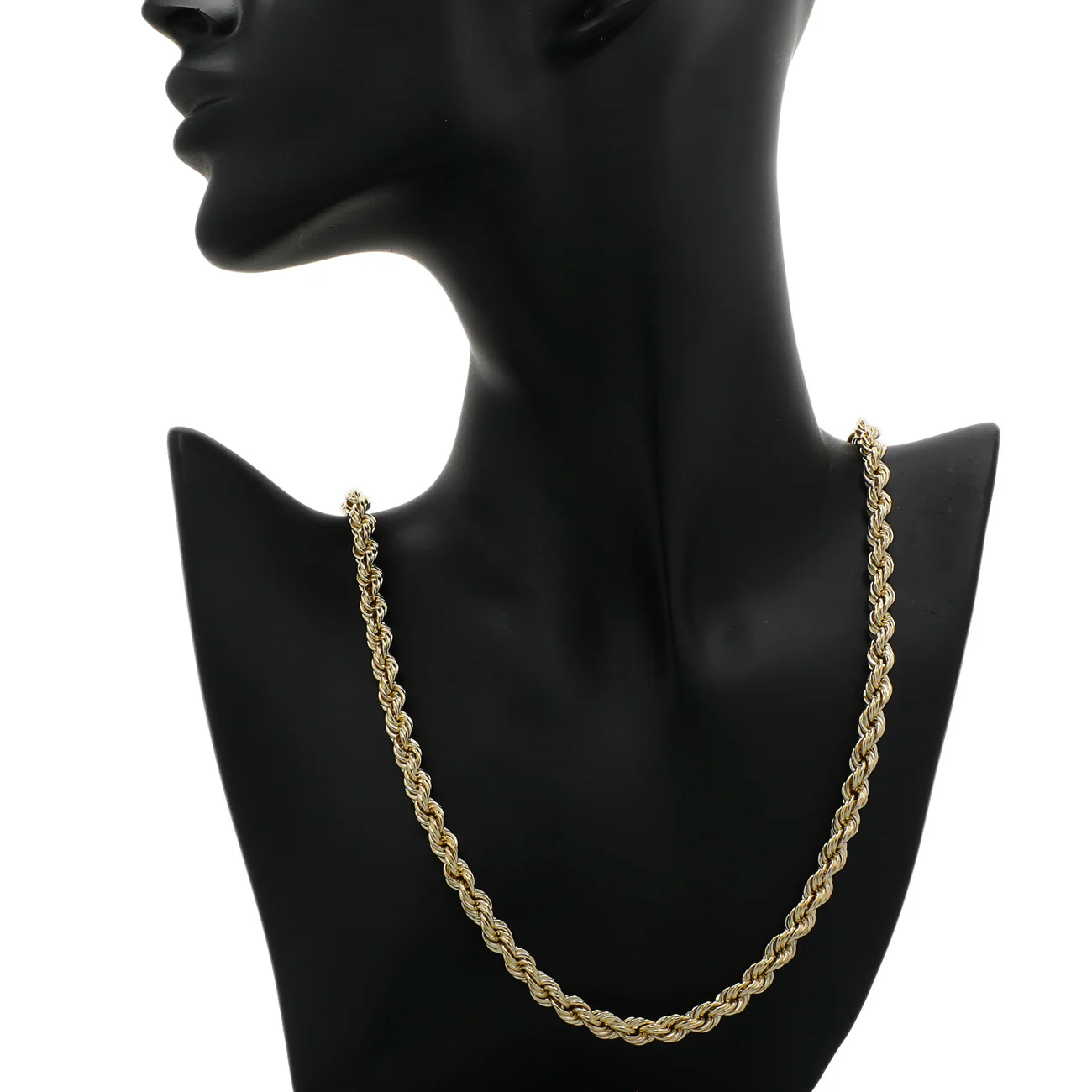 14K Yellow Gold Rope Chain - Image 3
