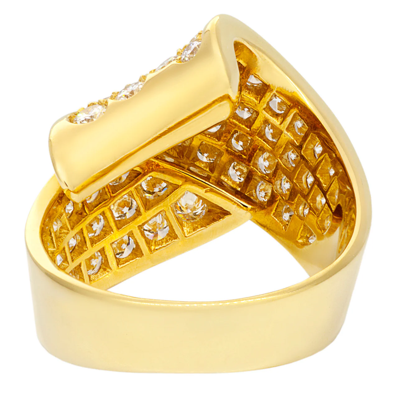 18K Gold 2.65 Carat Pave Diamond Ring - Image 3
