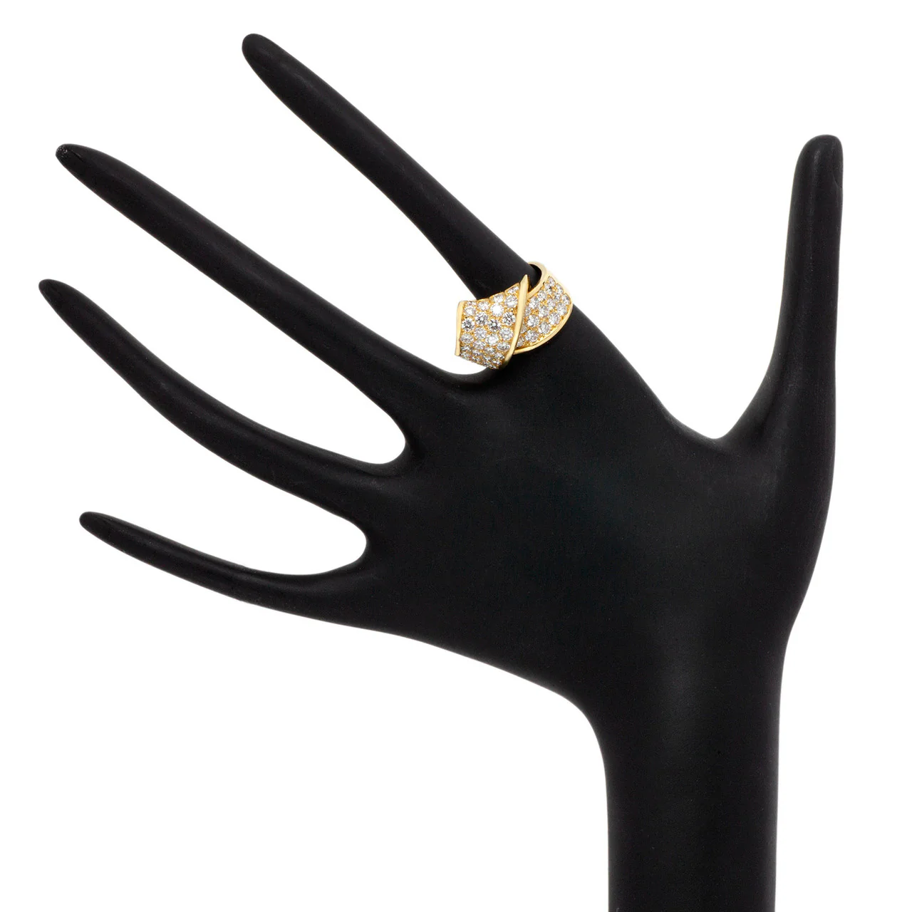 18K Gold 2.65 Carat Pave Diamond Ring - Image 4