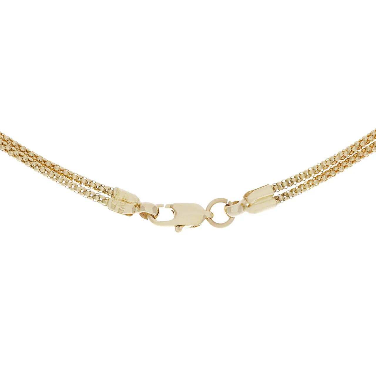 18K Gold Sapphire Diamond Lariat Necklace - Image 3
