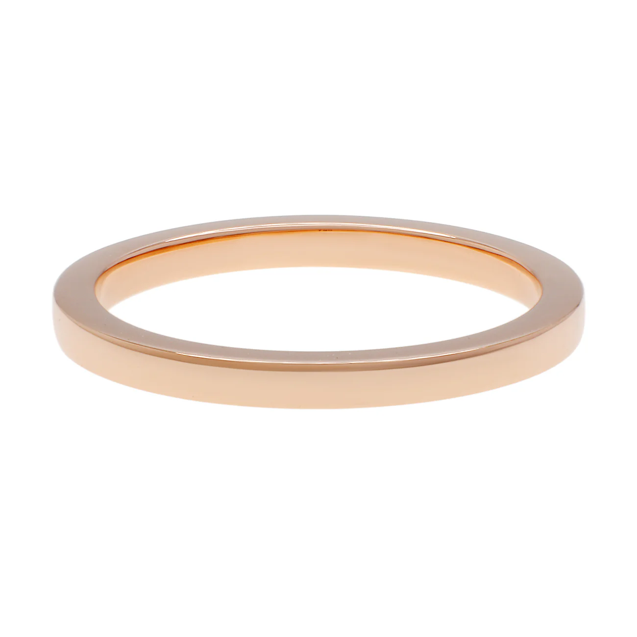 18K Rose Gold Band Ring - Image 2