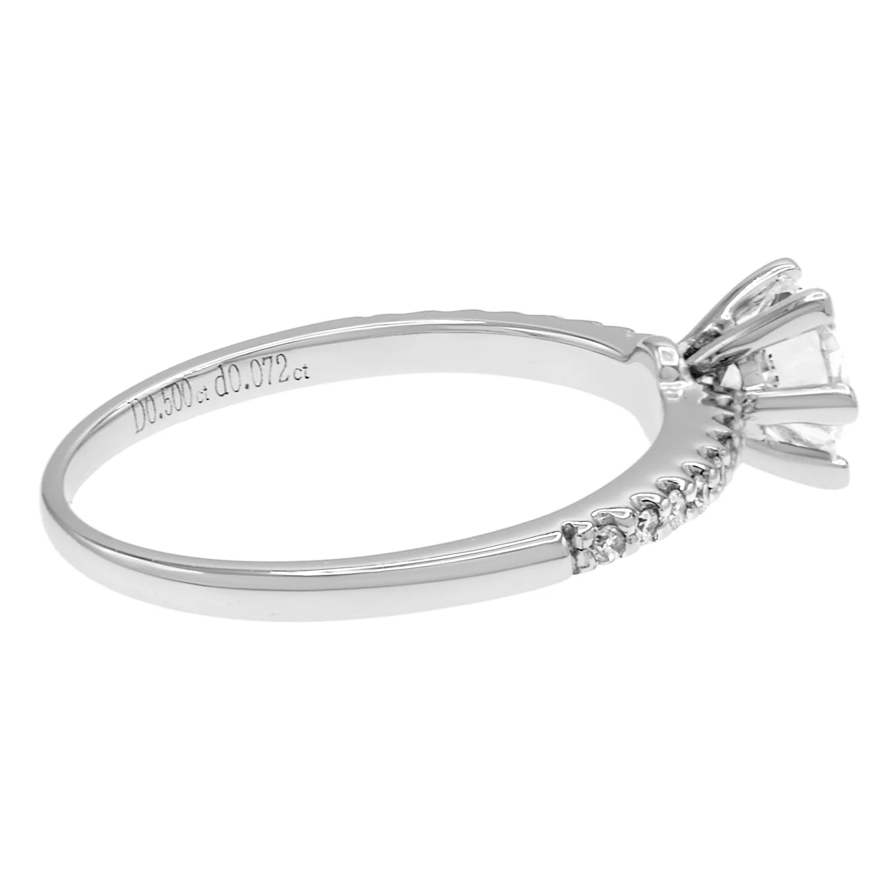 18K White Gold 0.50 Carat Diamond Ring - Image 3