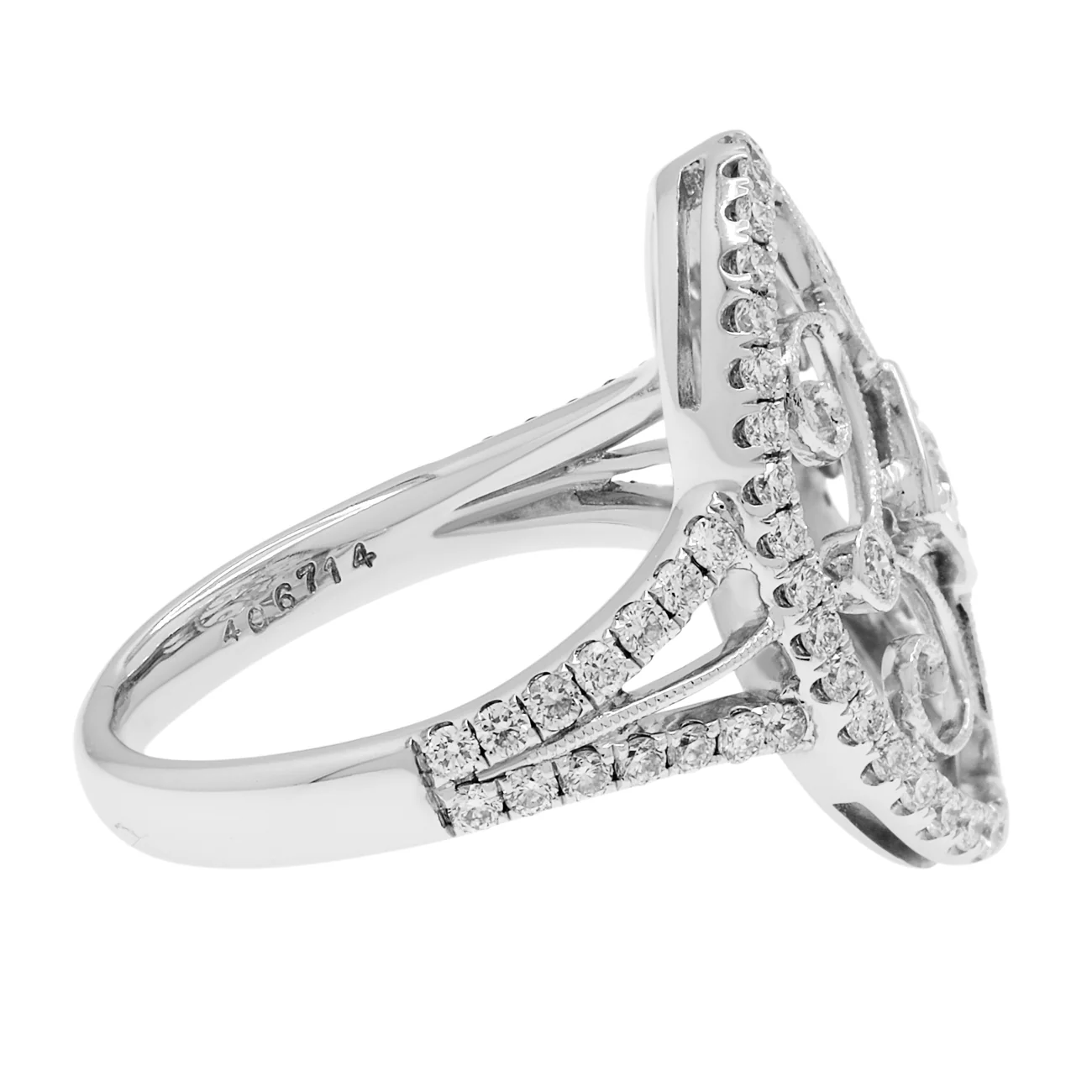 18K White Gold 0.74 Carat Diamond Ring - Image 3