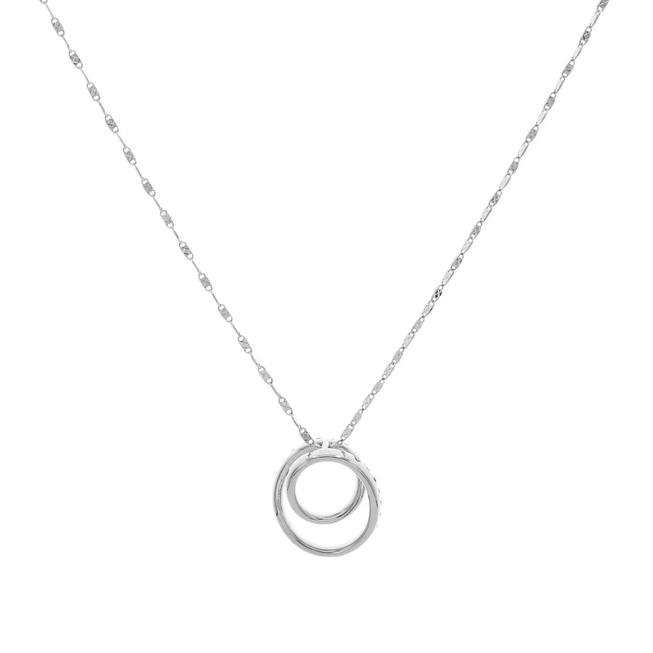 18K White Gold 0.80 Carat Diamond Pendant Necklace - Image 2