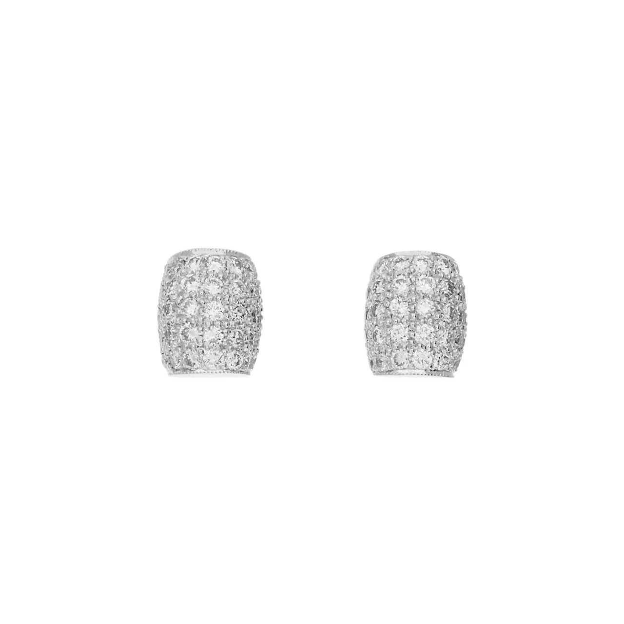 18K White Gold 0.95 Carat Earrings
