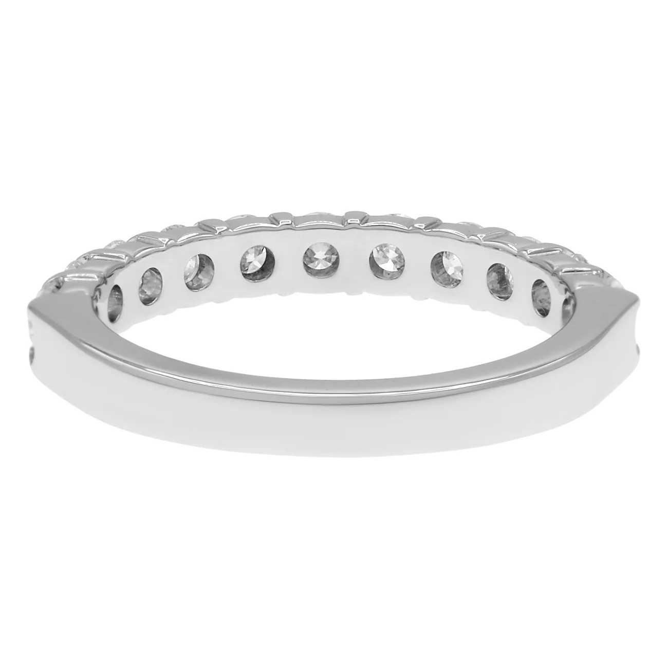 18K White Gold 1.00 Carat Diamond Band - Image 2