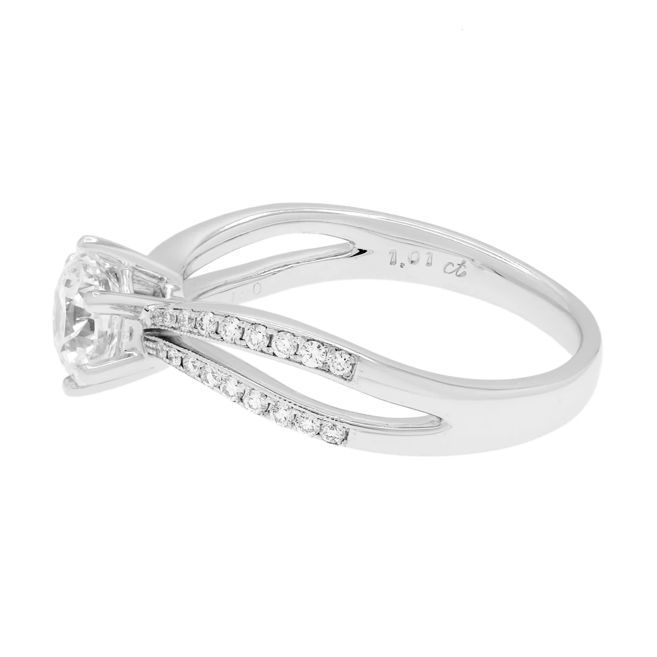18K White Gold 1.01 Carat Diamond Ring - Image 2