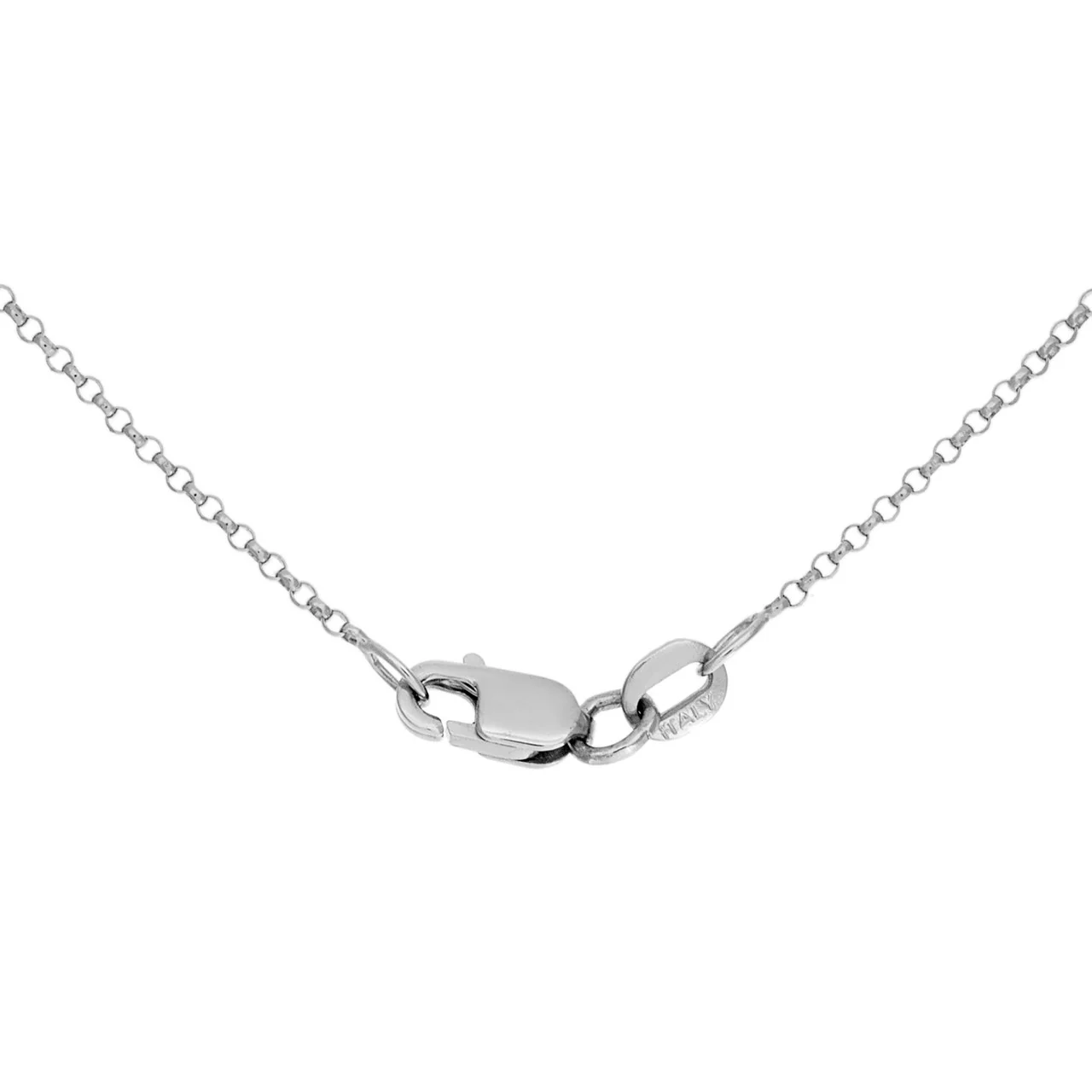 18K White Gold 1.02 Carat Diamond Heart Pendant Necklace - Image 3