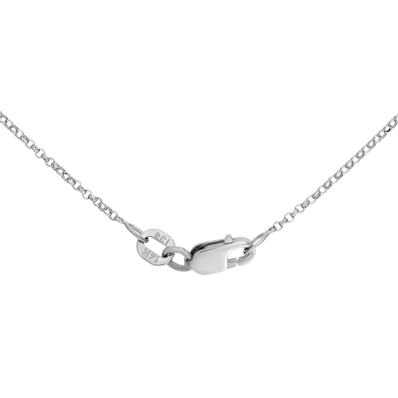 18K White Gold 1.02 Carat Diamond Heart Pendant Necklace - Image 4