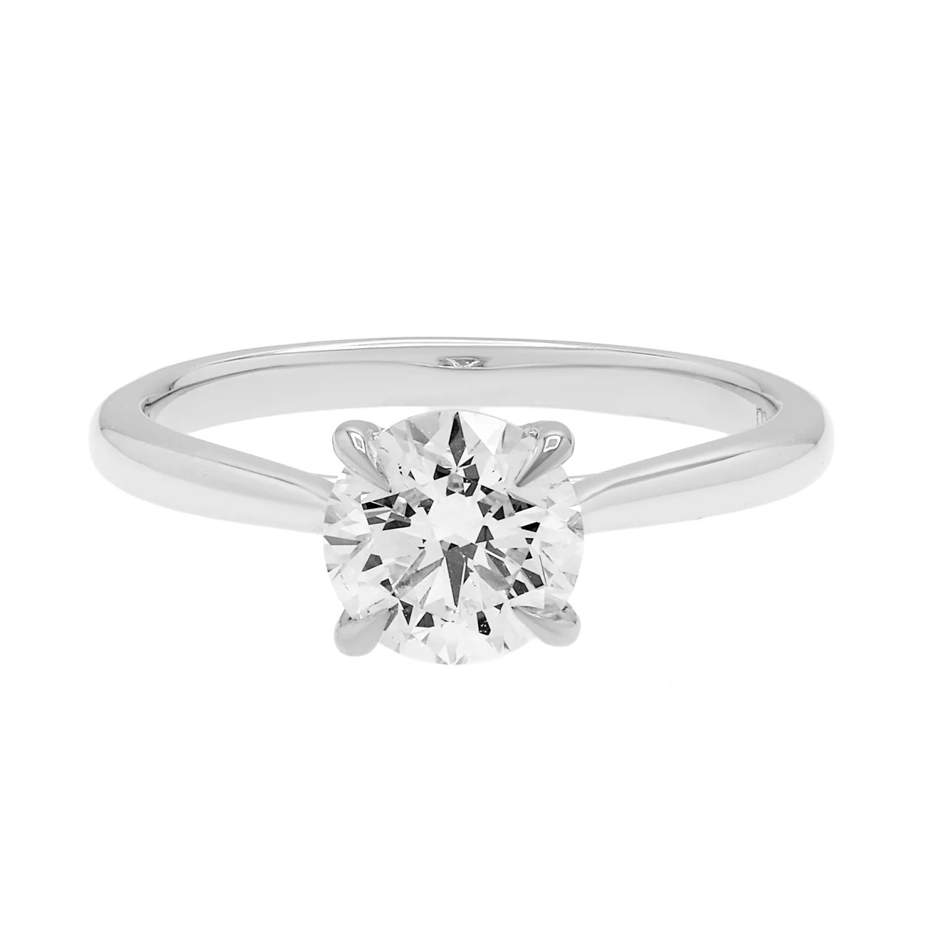 18K White Gold 1.02 Carat Diamond Solitaire Ring