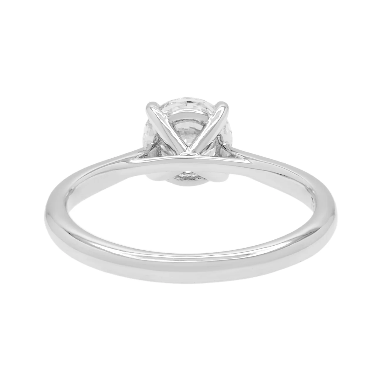 18K White Gold 1.02 Carat Diamond Solitaire Ring - Image 3
